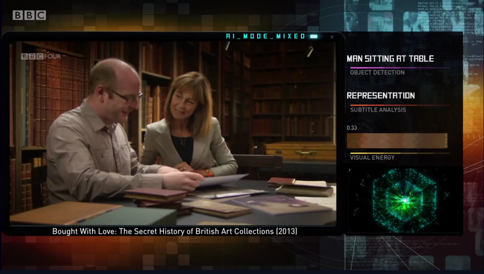 An example of using AI to analyze BBC video content